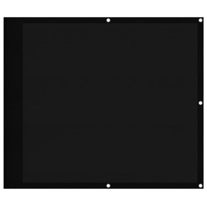 Balcony Screen Black 90x700 cm 100% Polyester Oxford
