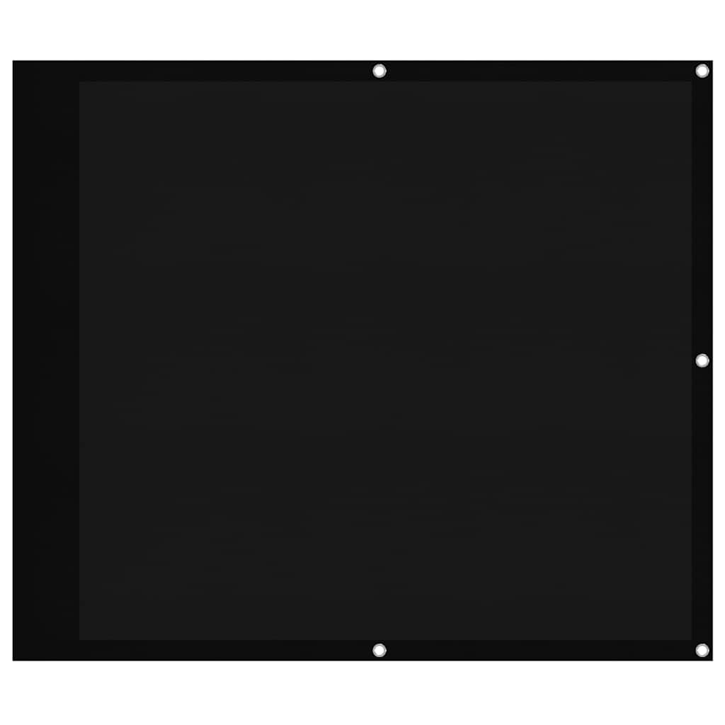 Balcony Screen Black 90x800 cm 100% Polyester Oxford