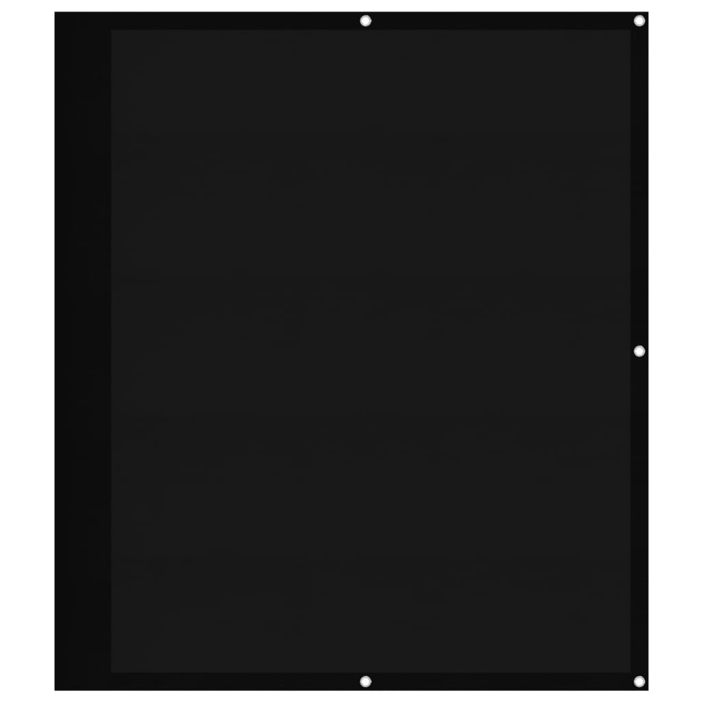 Balcony Screen Black 120x1000 cm 100% Polyester Oxford