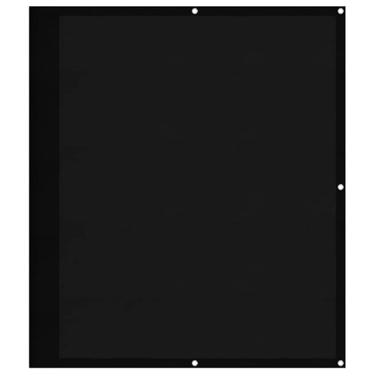 Balcony Screen Black 120x1000 cm 100% Polyester Oxford