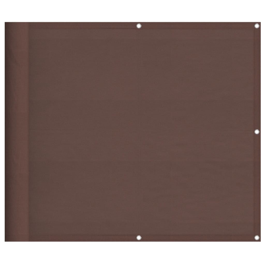 Balcony Screen Brown 90x800 cm 100% Polyester Oxford