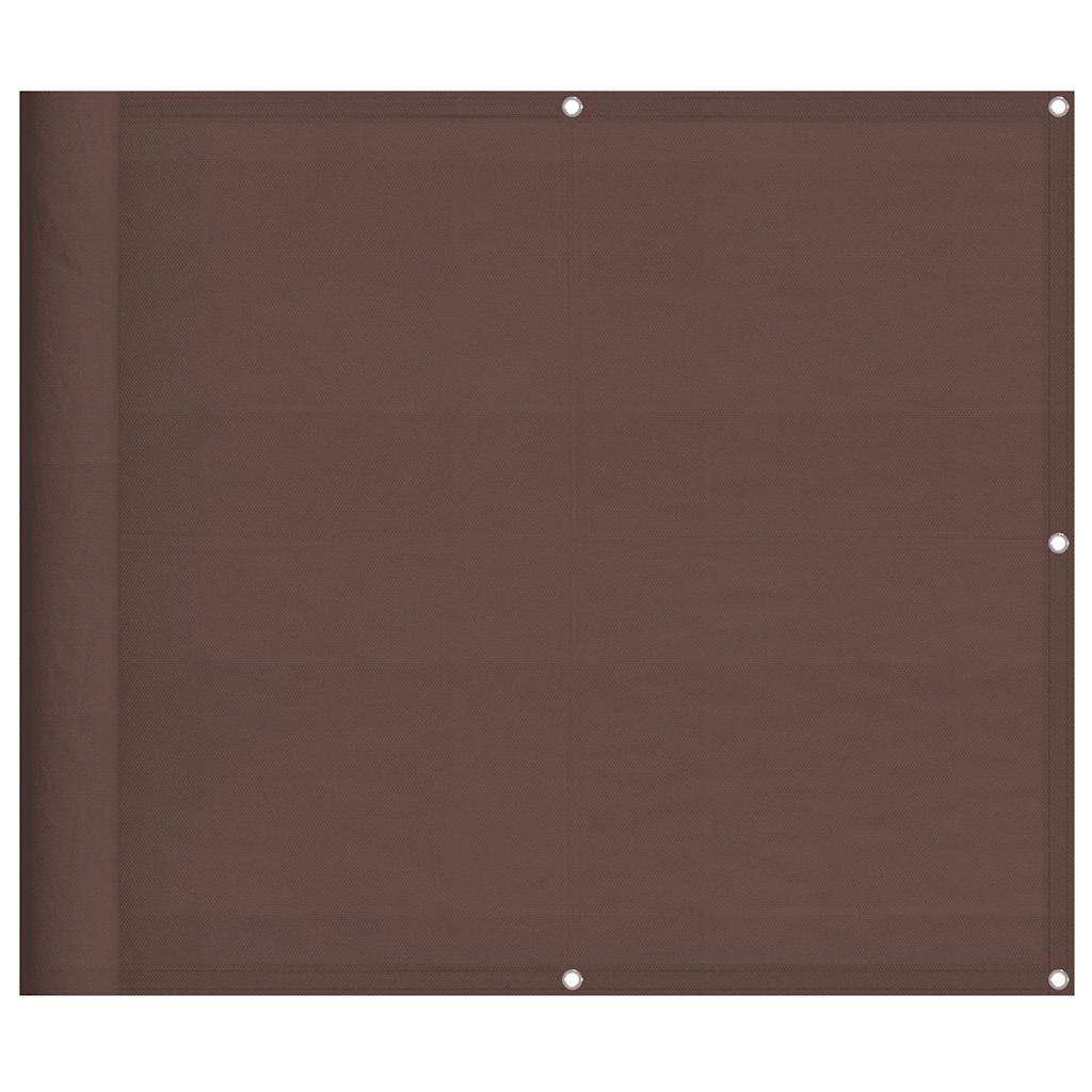 Balcony Screen Brown 90x800 cm 100% Polyester Oxford