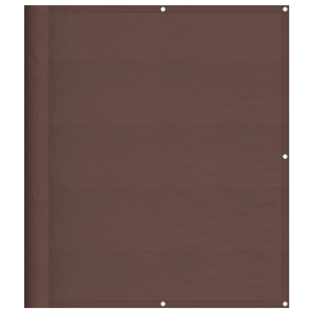 Balcony Screen Brown 120x700 cm 100% Polyester Oxford