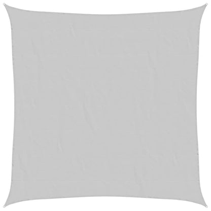 Sun Shade Sail Light Grey 5x5 m 100% Polyester Oxford