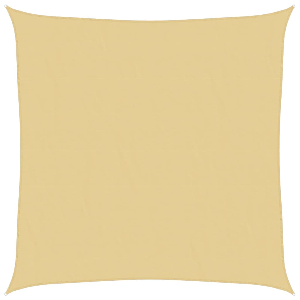 Sun Shade Sail Sand 6x6 m 100% Polyester Oxford