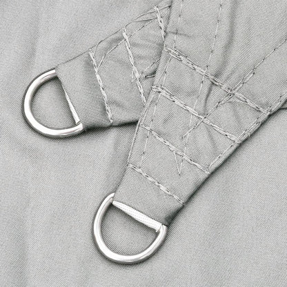 Sun Shade Sail Light Grey 2.5x2 m 100% Polyester Oxford