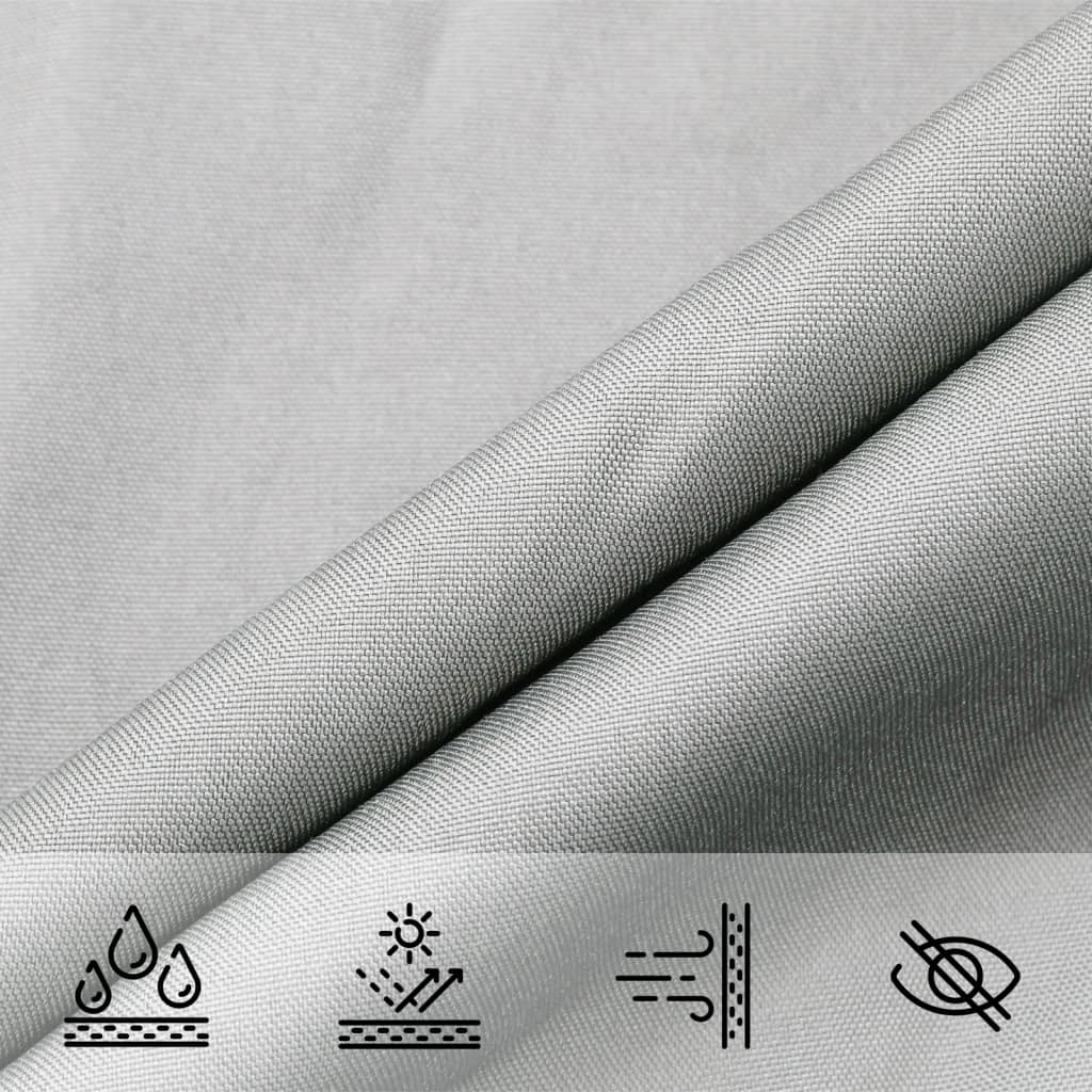 Sun Shade Sail Light Grey 3.5x2 m 100% Polyester Oxford
