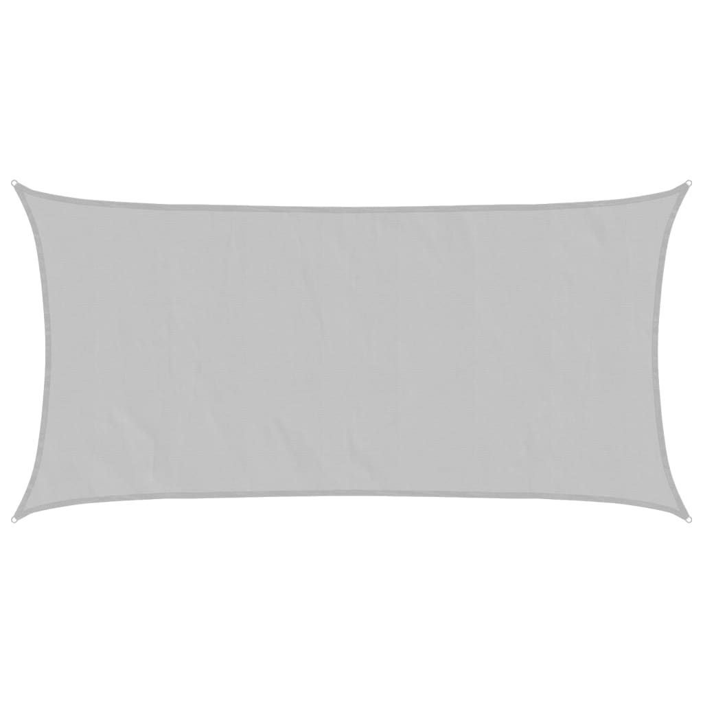 Sun Shade Sail Light Grey 5x2.5 m 100% Polyester Oxford