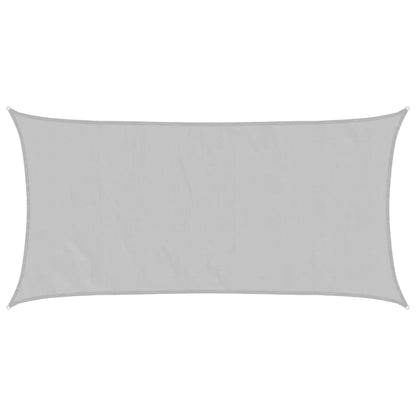 Sun Shade Sail Light Grey 5x2.5 m 100% Polyester Oxford
