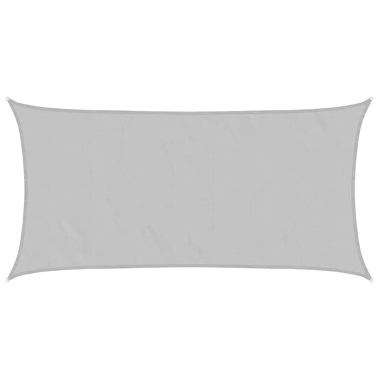 Sun Shade Sail Light Grey 5x2.5 m 100% Polyester Oxford