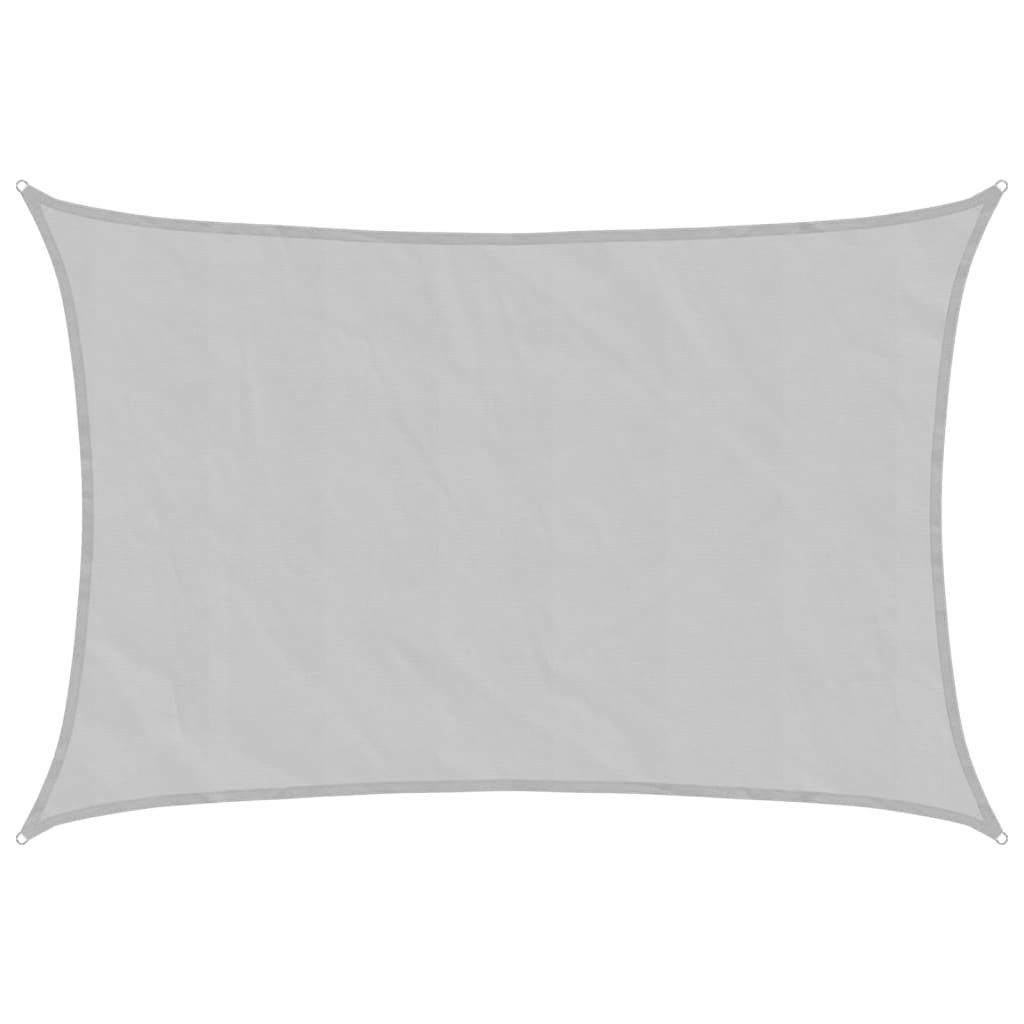 Sun Shade Sail Light Grey 4.5x3 m 100% Polyester Oxford