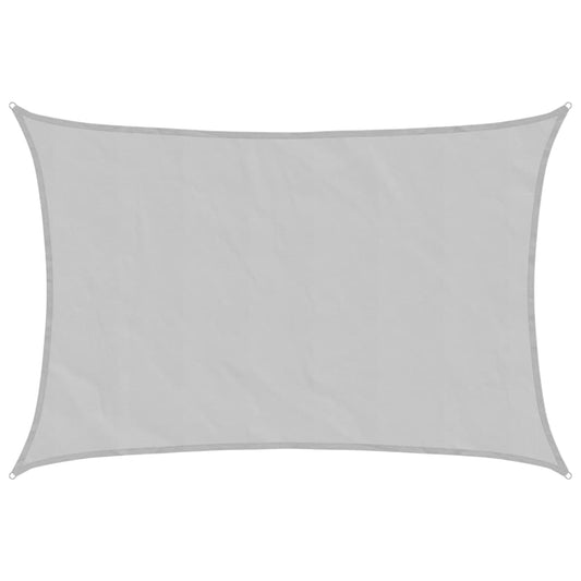 Sun Shade Sail Light Grey 4.5x3 m 100% Polyester Oxford