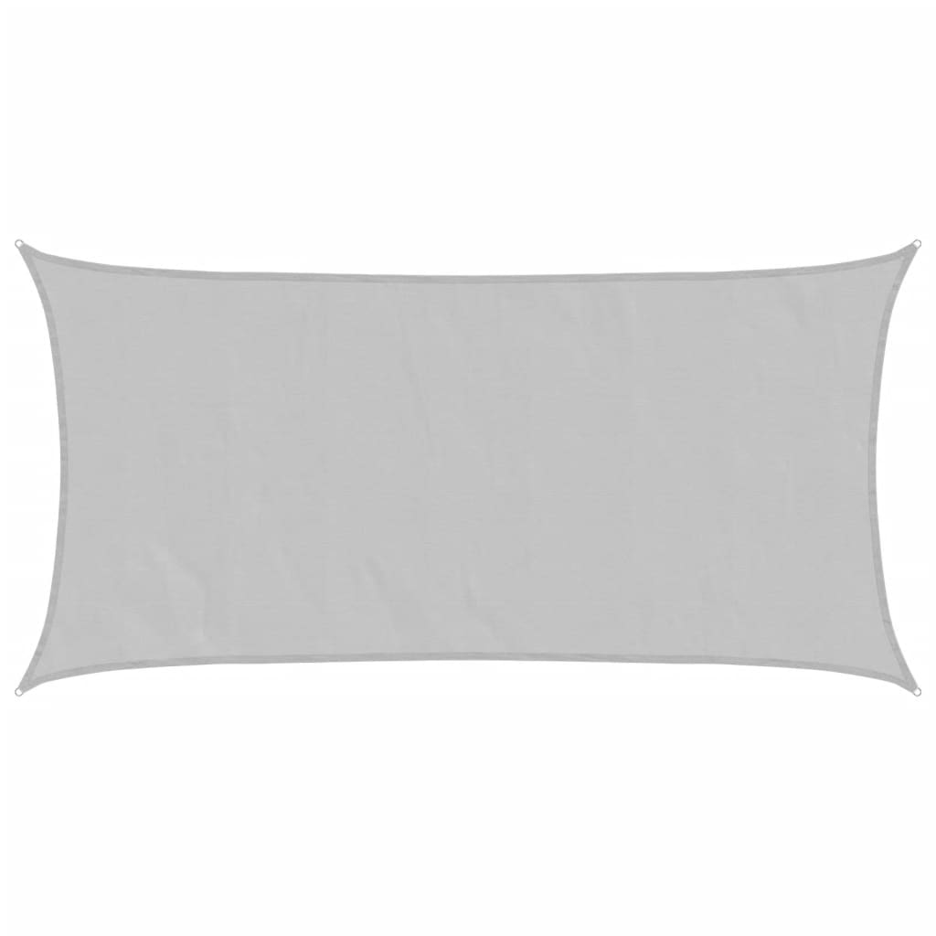Sun Shade Sail Light Grey 3x6 m 100% Polyester Oxford