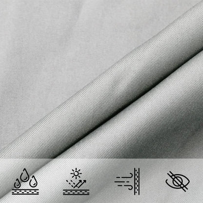Sun Shade Sail Light Grey 6x3 m 100% Polyester Oxford