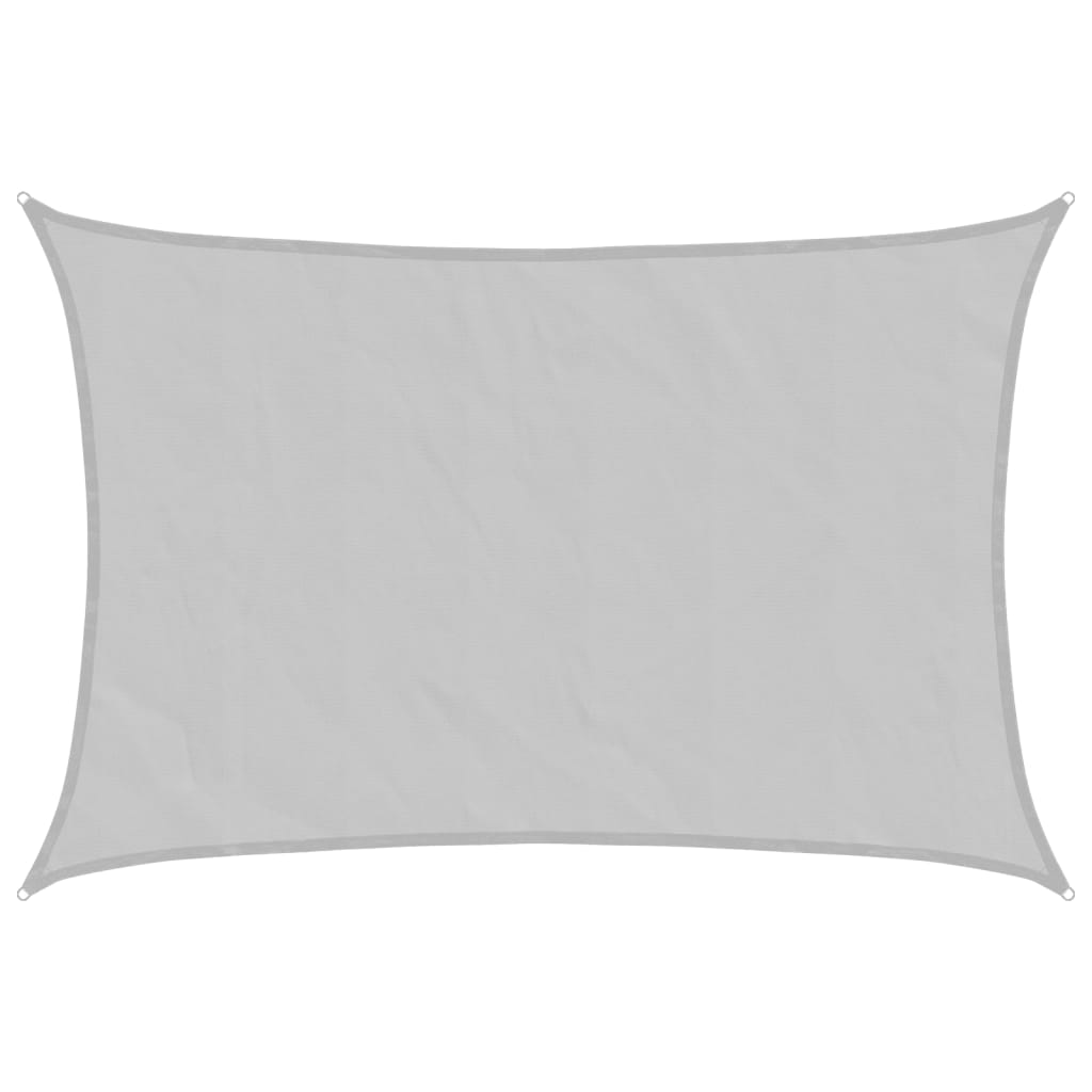 Sun Shade Sail Light Grey 4x5 m 100% Polyester Oxford