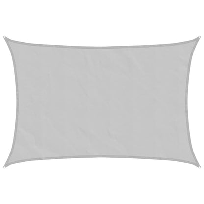 Sun Shade Sail Light Grey 6x4 m 100% Polyester Oxford