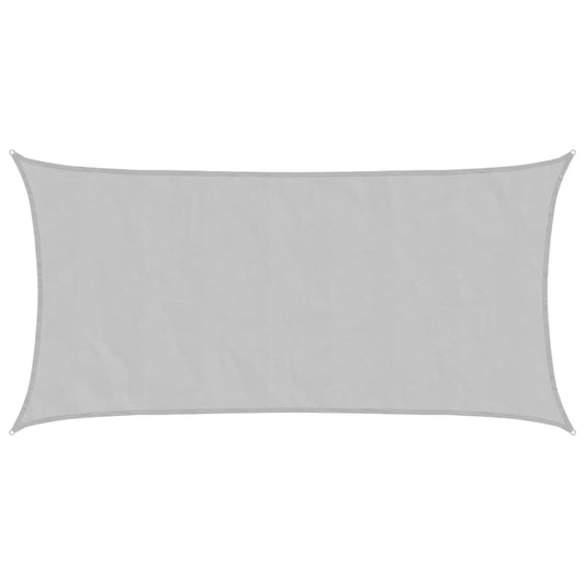 Sun Shade Sail Light Grey 7x4 m 100% Polyester Oxford