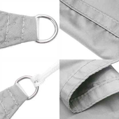 Sun Shade Sail Light Grey 6x5 m 100% Polyester Oxford