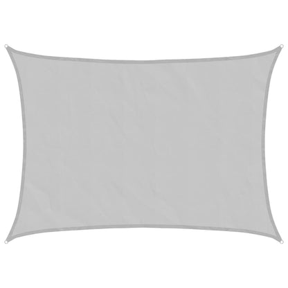Sun Shade Sail Light Grey 7x5 m 100% Polyester Oxford
