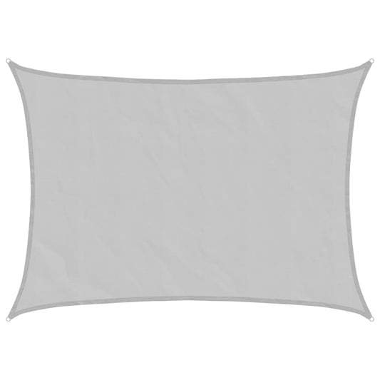 Sun Shade Sail Light Grey 7x5 m 100% Polyester Oxford