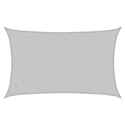 Sun Shade Sail Light Grey 8x5 m 100% Polyester Oxford