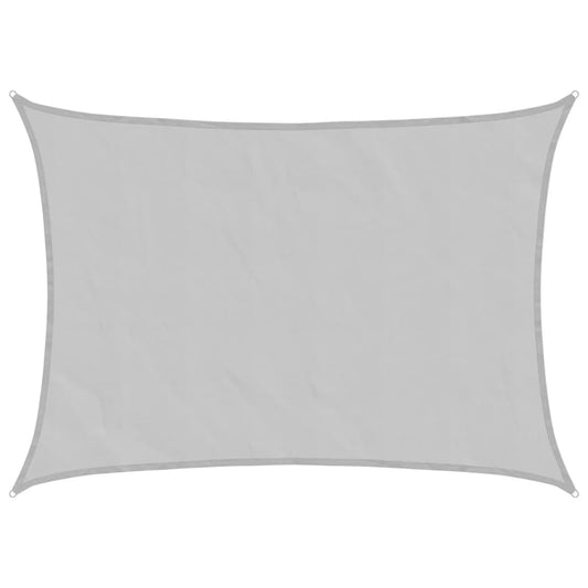 Sun Shade Sail Light Grey 8x6 m 100% Polyester Oxford