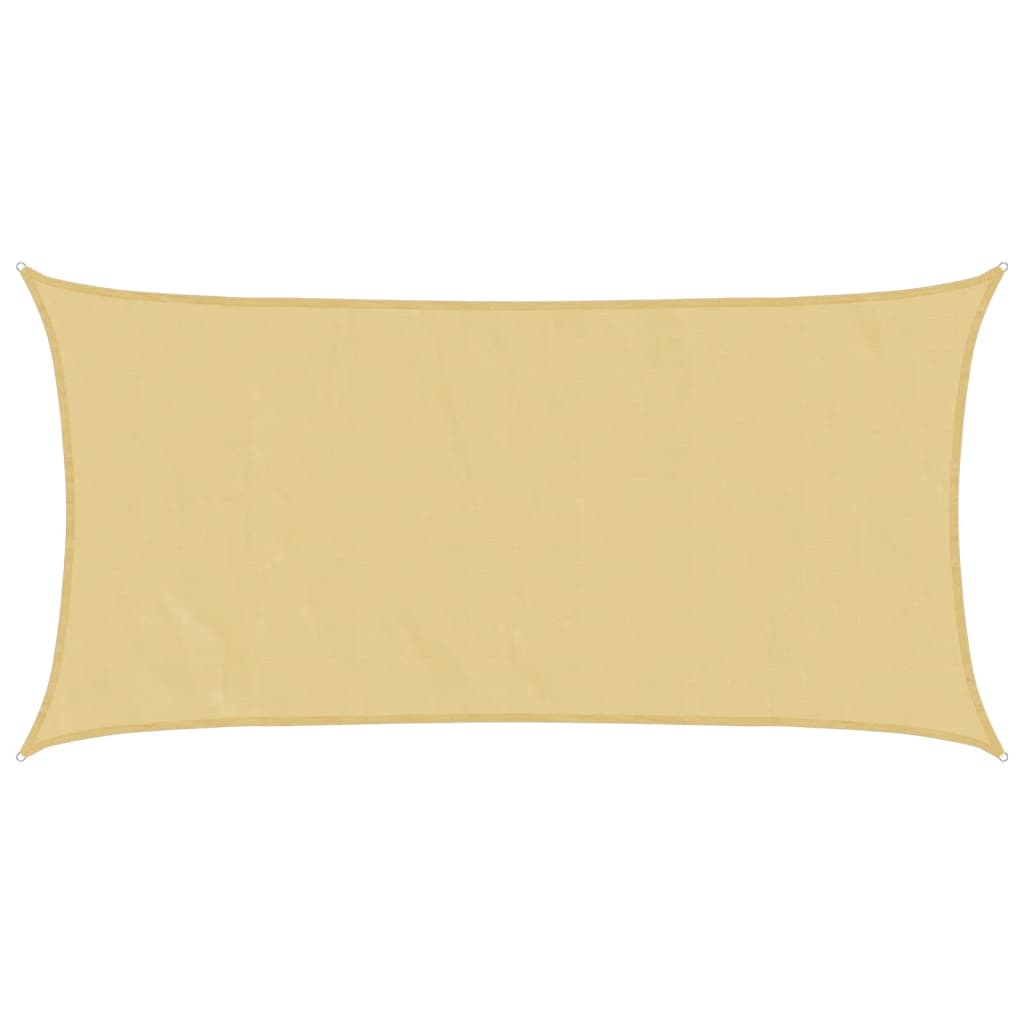 Sun Shade Sail Sand 4x2 m 100% Polyester Oxford