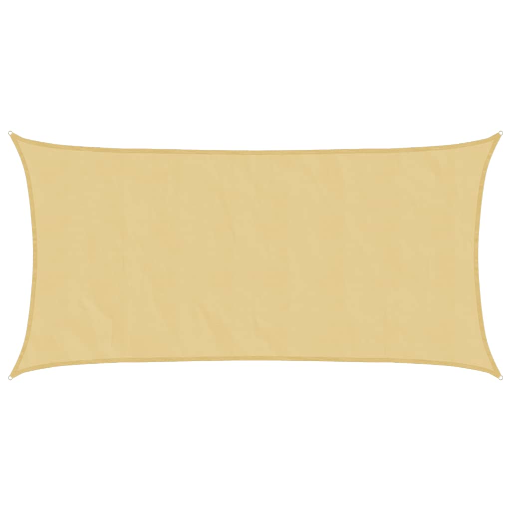 Sun Shade Sail Sand 4.5x2.5 m 100% Polyester Oxford
