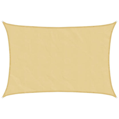Sun Shade Sail Sand 4x3 m 100% Polyester Oxford