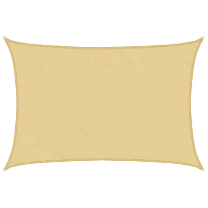 Sun Shade Sail Sand 4.5x3 m 100% Polyester Oxford