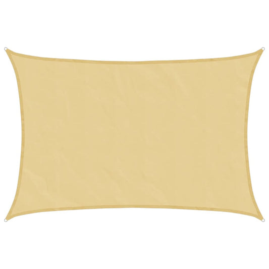 Sun Shade Sail Sand 4.5x3.5 m 100% Polyester Oxford