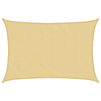 Sun Shade Sail Sand 4.5x3.5 m 100% Polyester Oxford