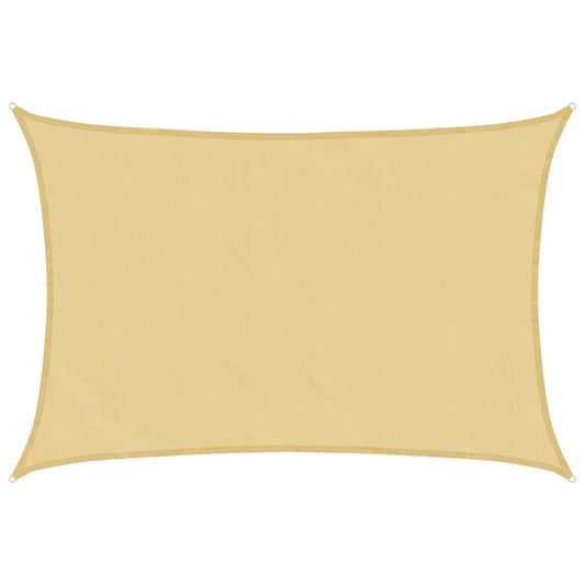 Sun Shade Sail Sand 5x3.5 m 100% Polyester Oxford