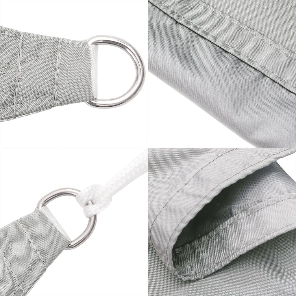 Sun Shade Sail Light Grey 7x5x5 m 100% Polyester Oxford
