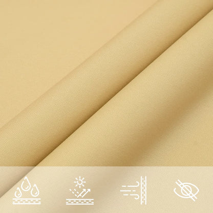 Sun Shade Sail Sand 2x2x2 m 100% Polyester Oxford