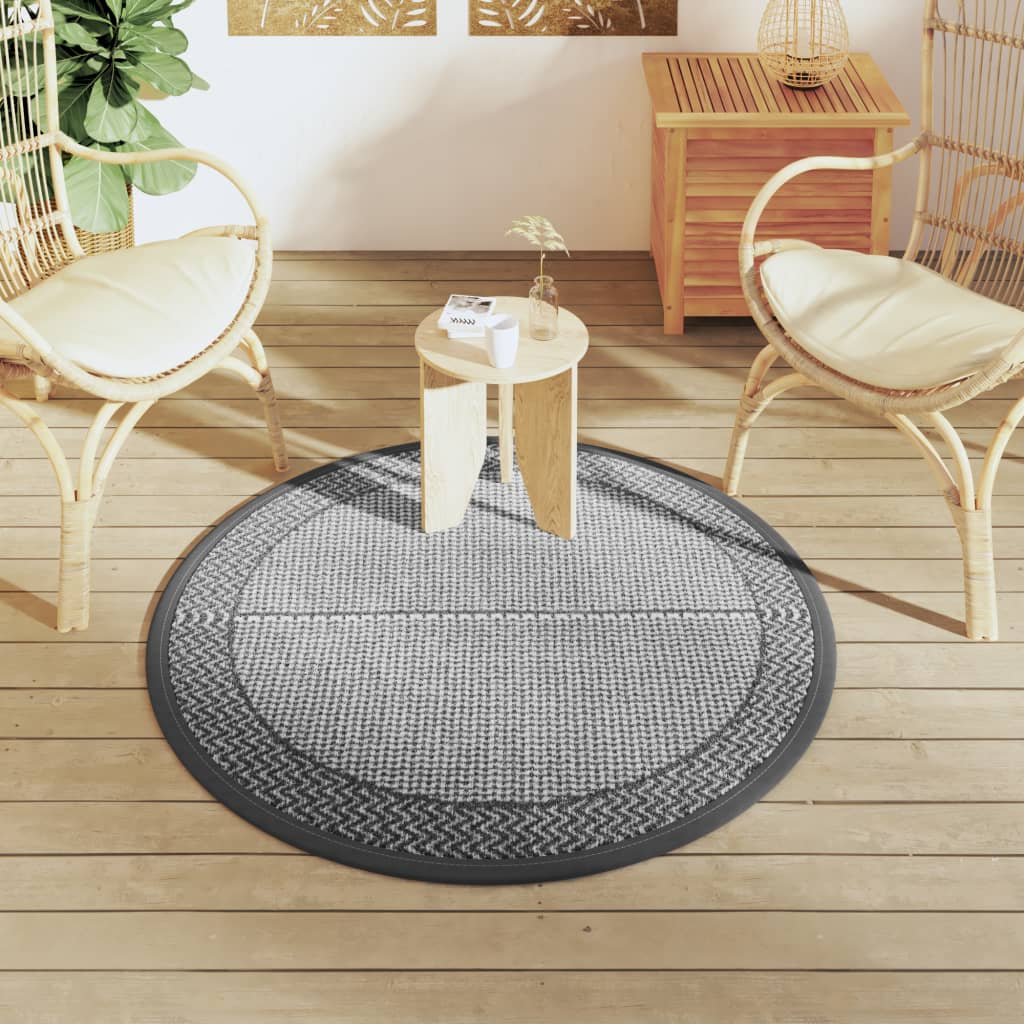 Outdoor Carpet ARAKIL Grey Ø120 cm PP