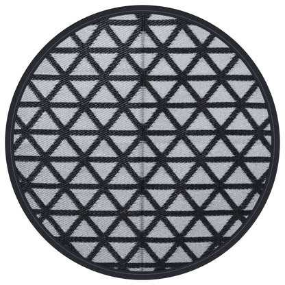 Outdoor Carpet ARAKIL Black Ø200 cm PP