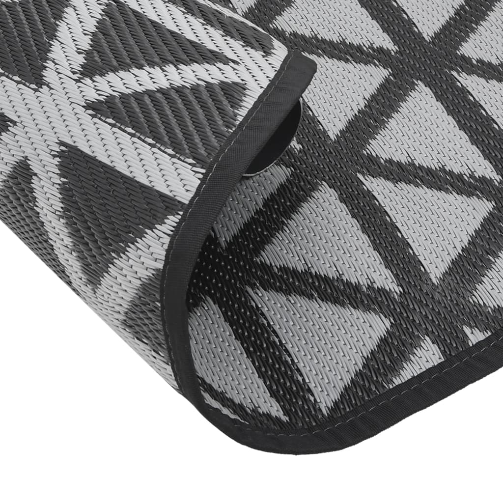 Outdoor Carpet ARAKIL Black Ø200 cm PP