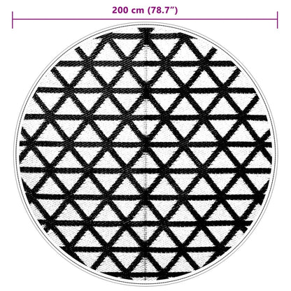 Outdoor Carpet ARAKIL Black Ø200 cm PP