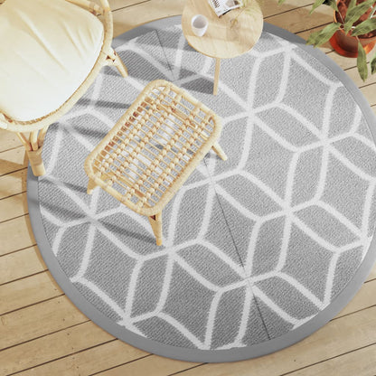 Outdoor Carpet ARAKIL Grey Ø160 cm PP