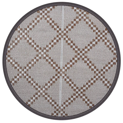 Outdoor Carpet ARAKIL Brown Ø200 cm PP