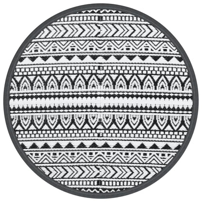 Outdoor Carpet ARAKIL Black Ø160 cm PP