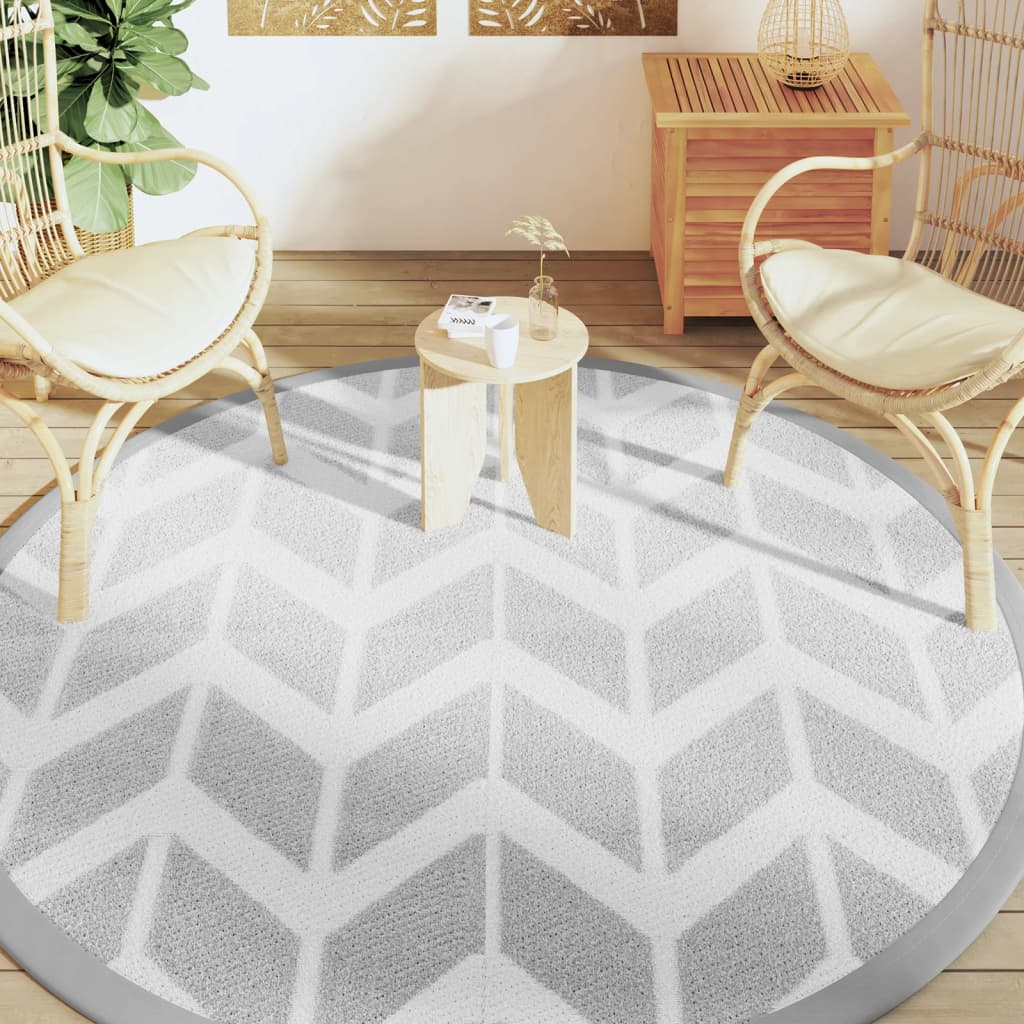 Outdoor Carpet ARAKIL Grey Ø200 cm PP