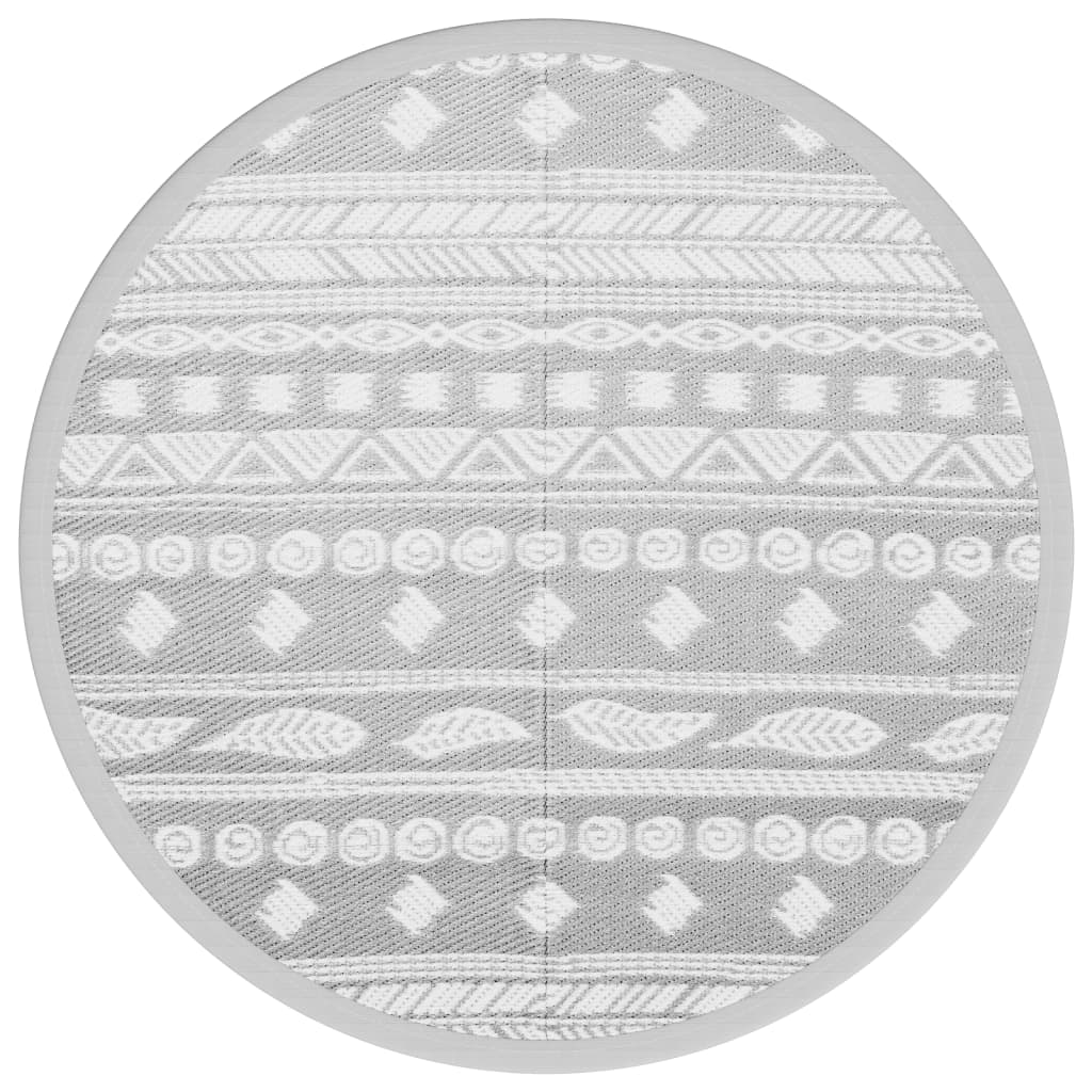 Outdoor Carpet ARAKIL Grey Ø160 cm PP