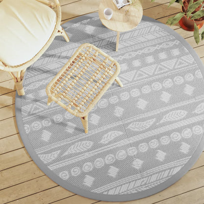 Outdoor Carpet ARAKIL Grey Ø160 cm PP
