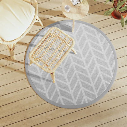 Outdoor Carpet ARAKIL Grey Ø120 cm PP