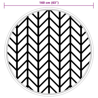 Outdoor Carpet ARAKIL Grey Ø160 cm PP