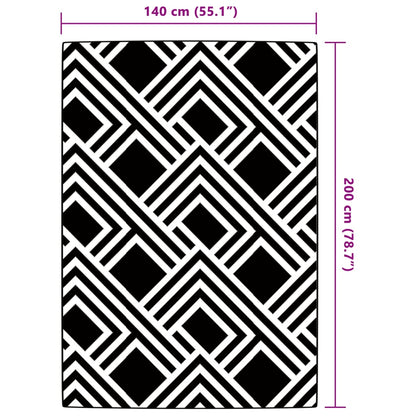 Outdoor Carpet ARAKIL Grey 140x200 cm PP