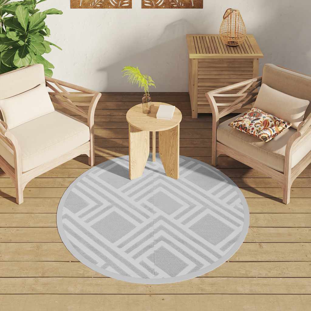 Outdoor Carpet ARAKIL Grey Ø120 cm PP