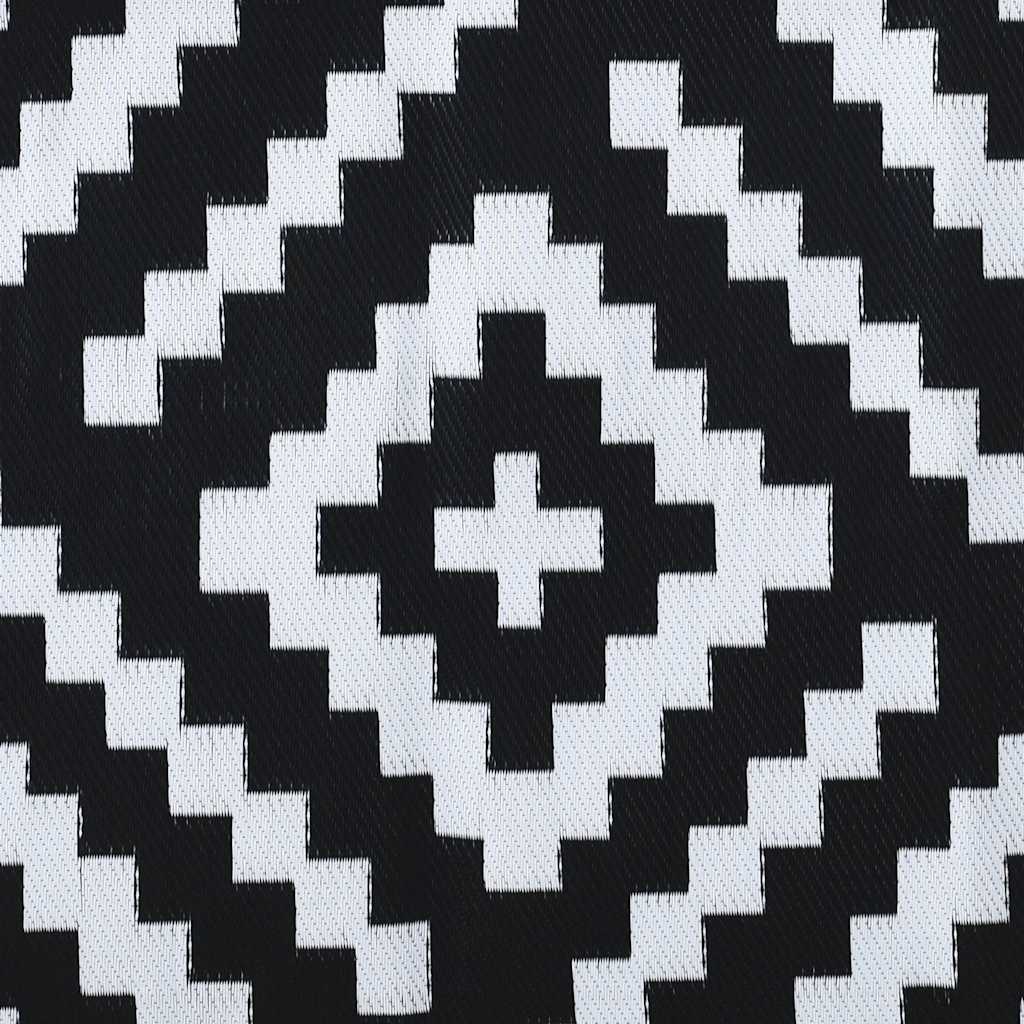 Outdoor Carpet ARAKIL White and Black 190x290 cm PP